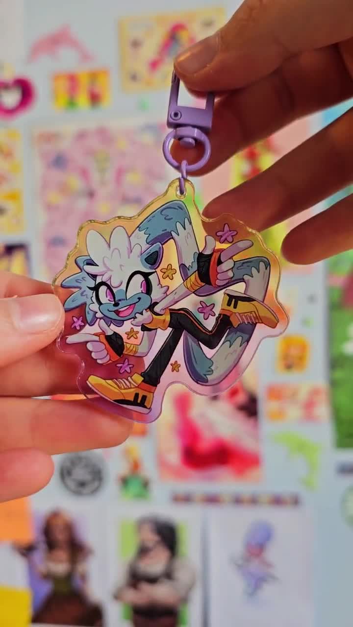 Tangle the Lemur Diamond Cutters Colourful Gradient Acrylic