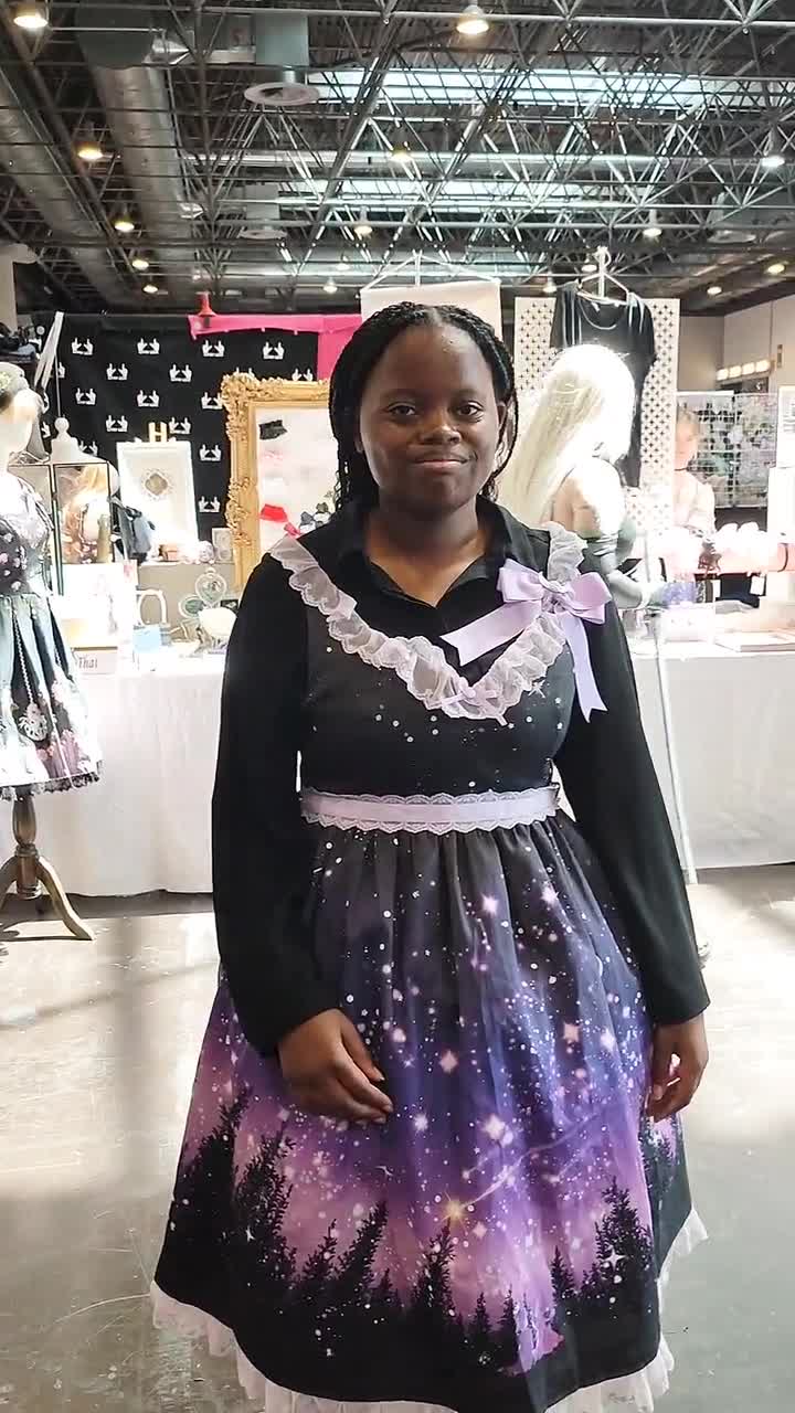 Galaxy Lolita Jumperskirt | ETERNAL NIGHT SKY I | Glow in the Dark