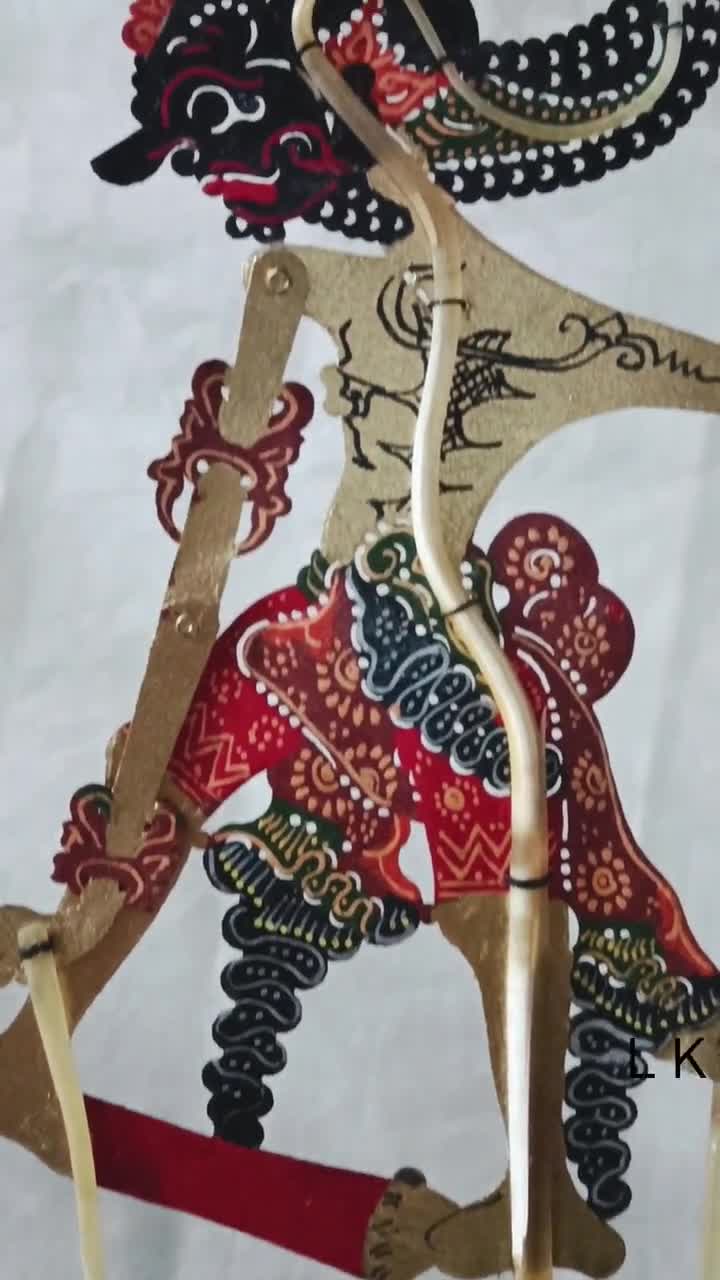 最高品質のビマキャラクター影絵人形／全高：30cm（11.8インチ