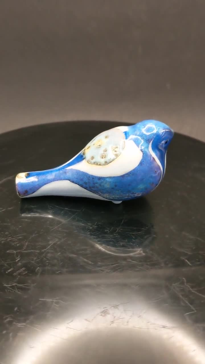 ROYAL COPENHAGEN Aluminia Faience Bird Flute by 'inge-lise Koefoed