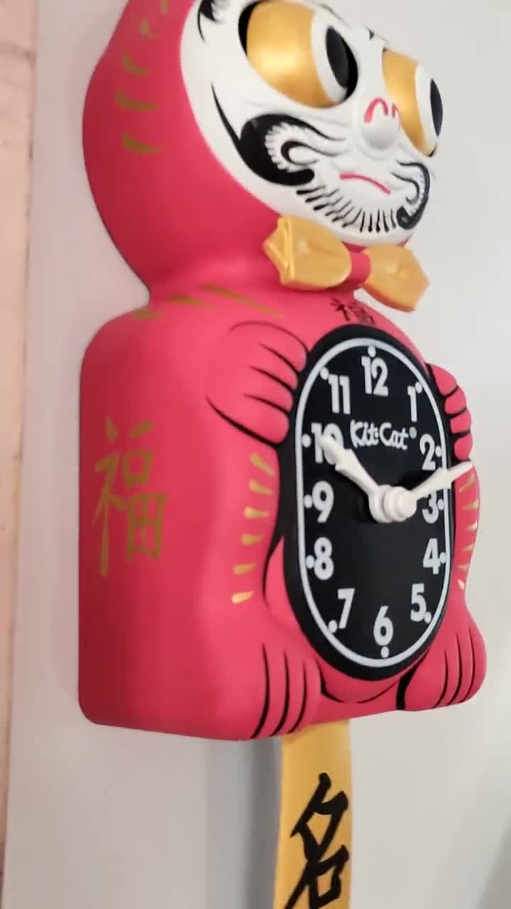 Daruma Doll Kit-cat Klock© Custom Clock - Japanese Buddhism