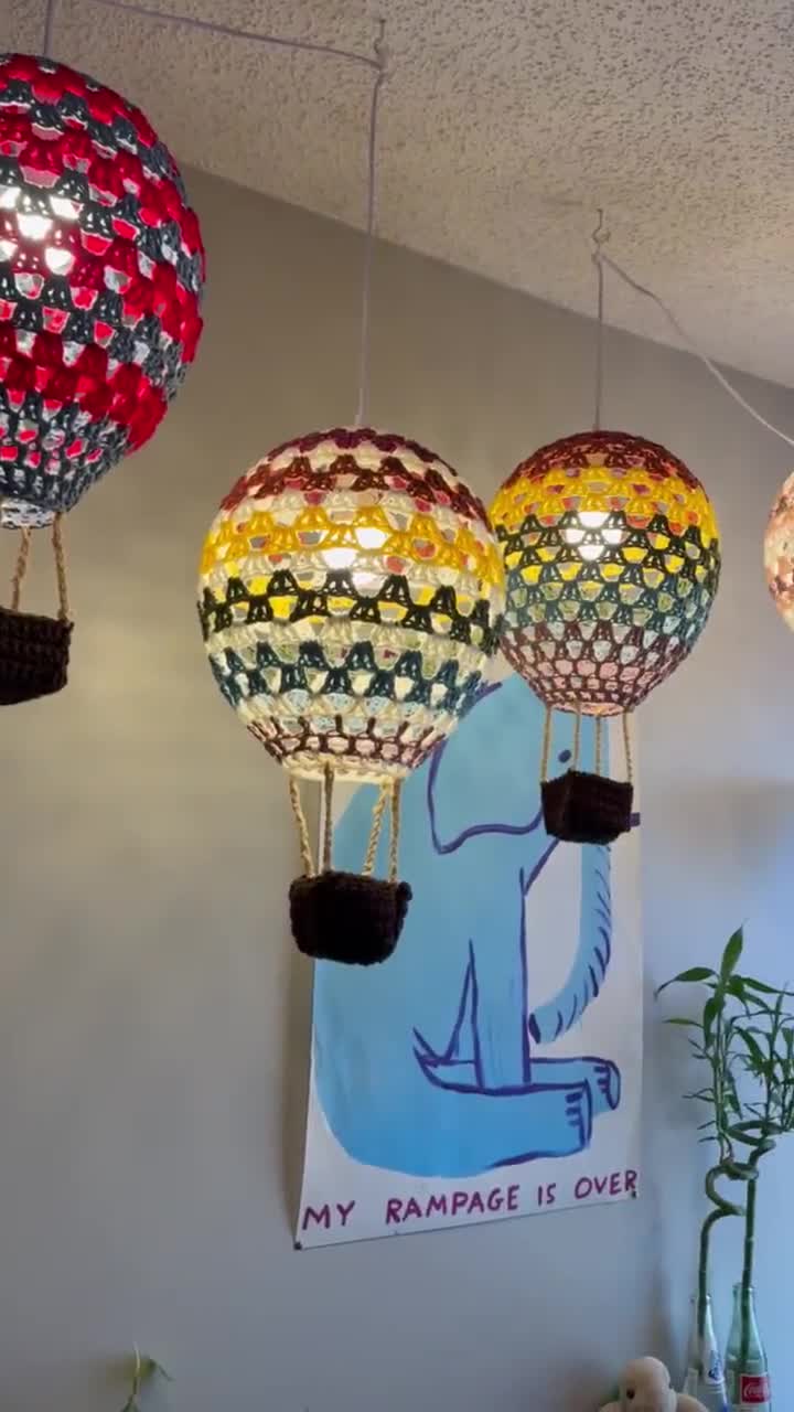 Hot Air Balloon Lamp Crochet Pattern - Etsy Norway