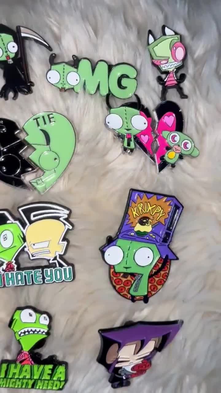 Invader Zim Enamel Pins: Nostalgic Nickelodeon Fan Art - Etsy