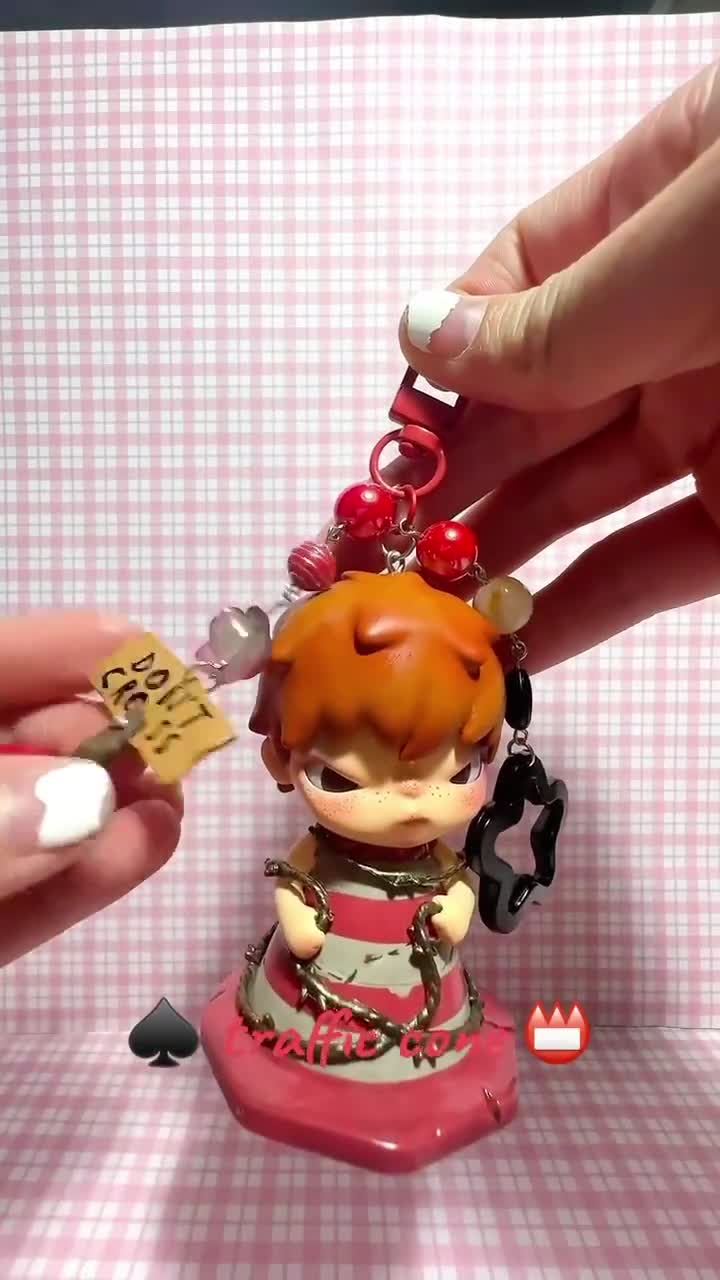 Hirono Reshape Series Figure Beaded Charm Keychains - Etsy