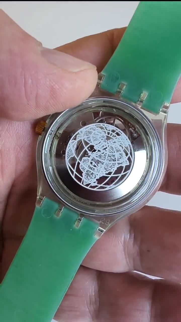Swatch Watch 1991 Automatic Time to Move SAK102 - Etsy