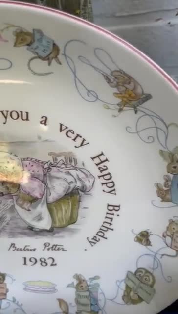 Vintage Wedgwood Mrs. Tiggy-winkle Nursery Set, Beatrix Potter