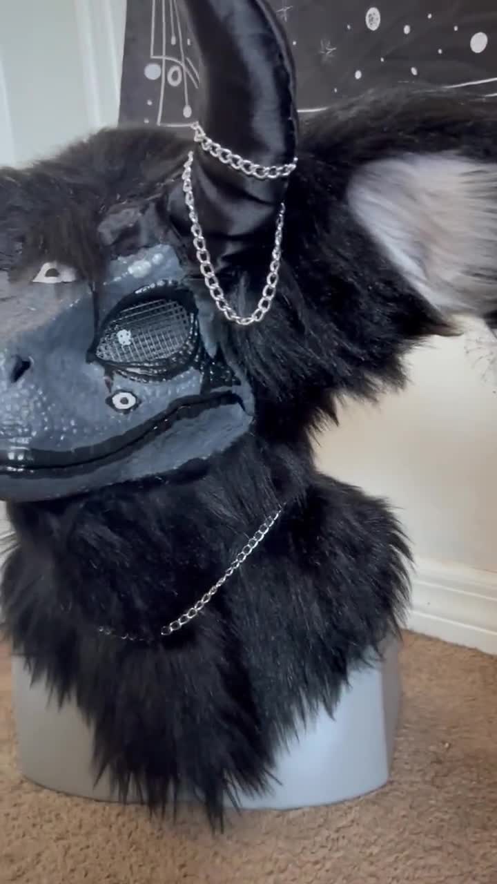Custom Furred Dino Mask Fursuit Head - QUICK TAT - Etsy