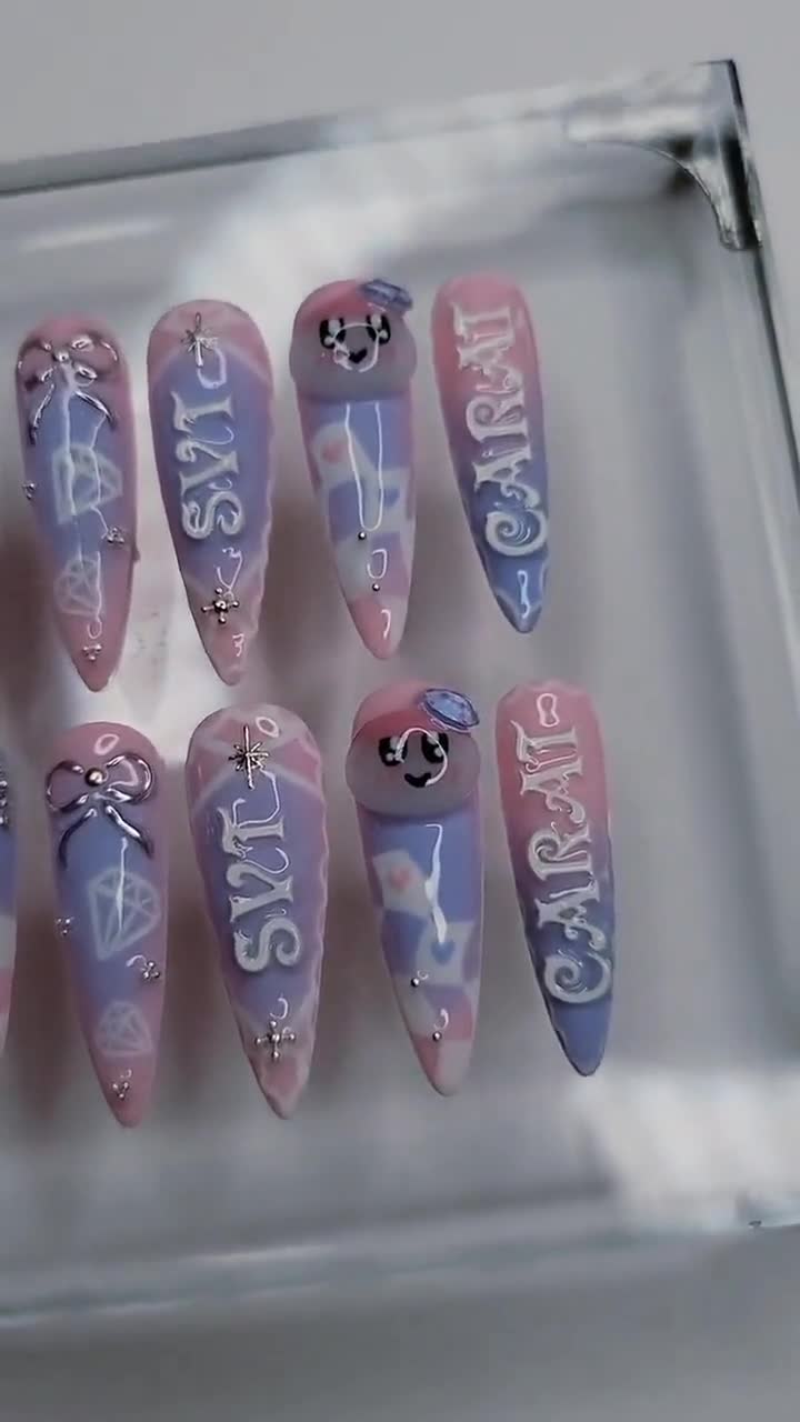 Seventeen Press on Nails | Seventeen Nail Inspo | Kpop Nails