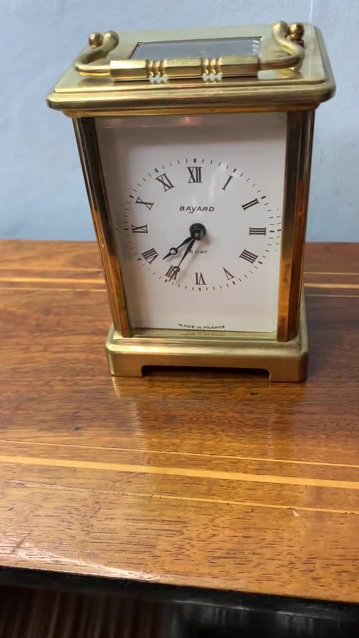 Vintage Bayard Brass 8 Day Carriage Clock - Etsy