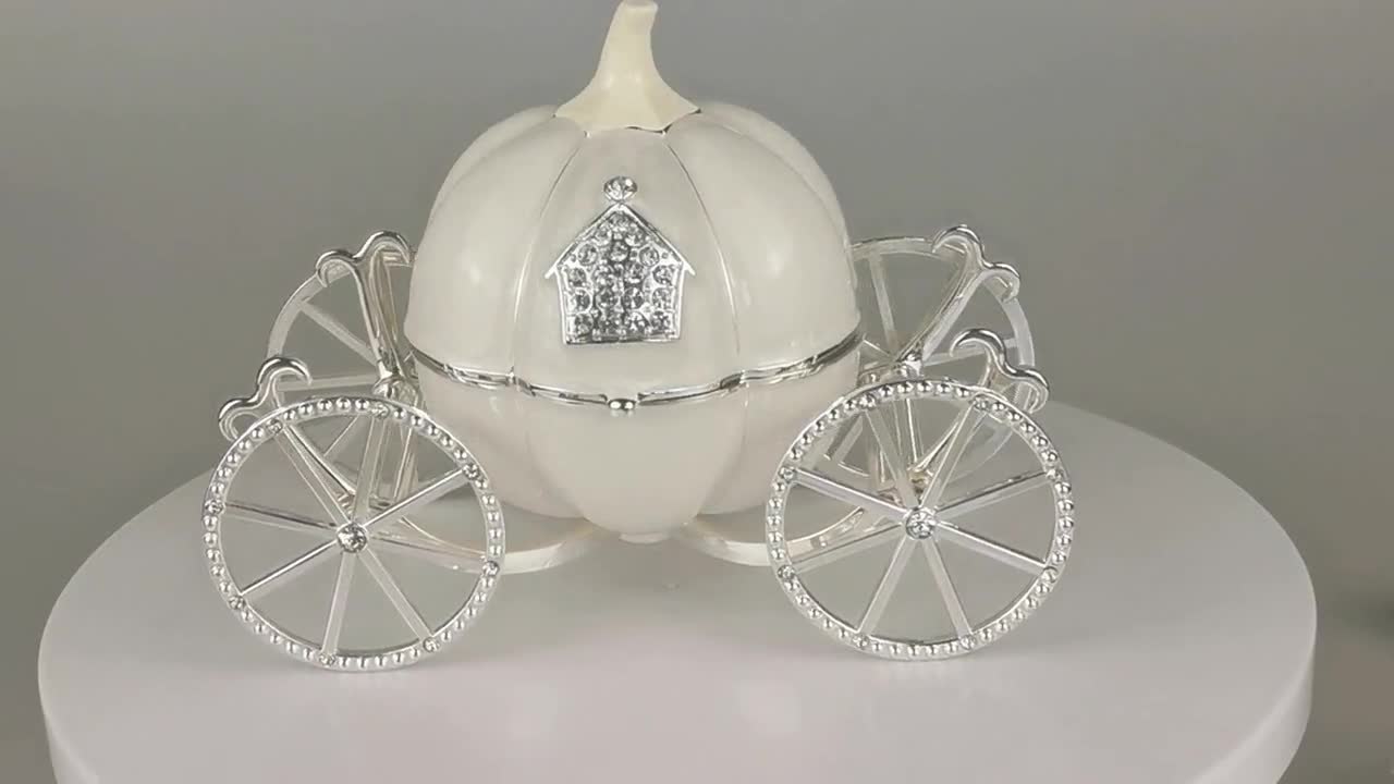 追加料金なし、カボチャの馬車のジュエリーボックス、シンデレラの