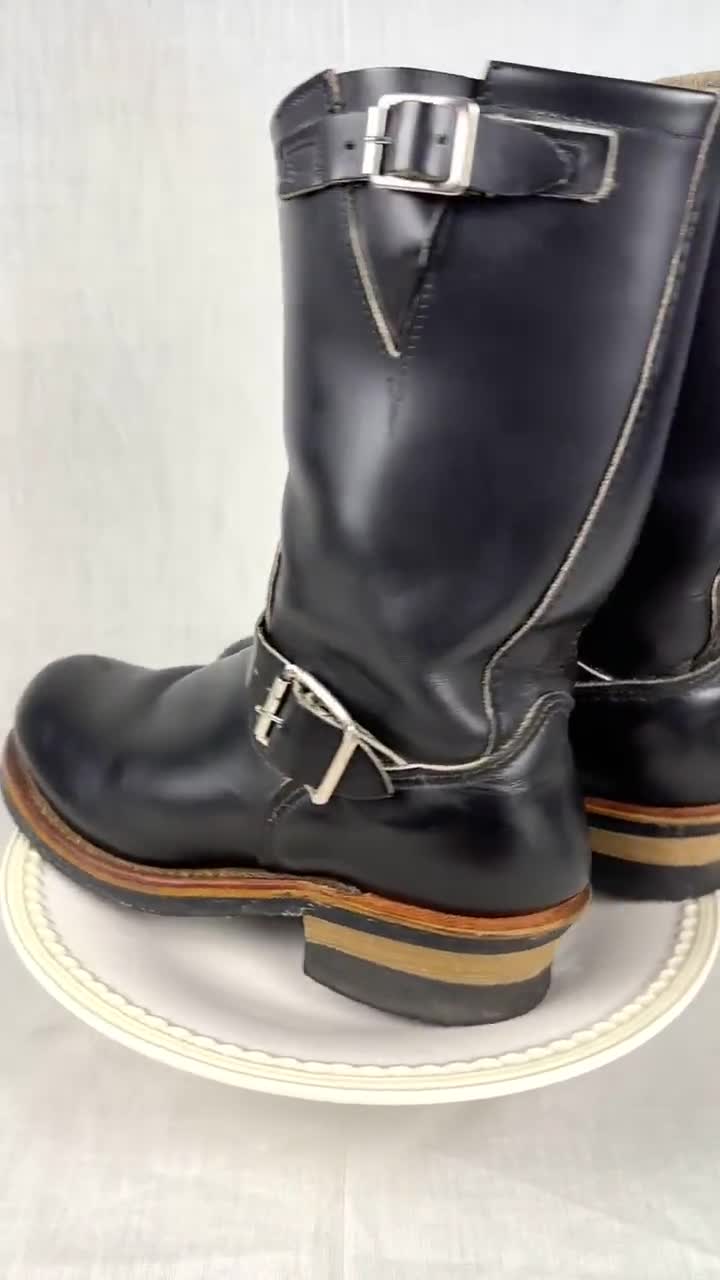 Red Wing Boots Engineer Boots Leather 2268 PT91 Black Size 6D