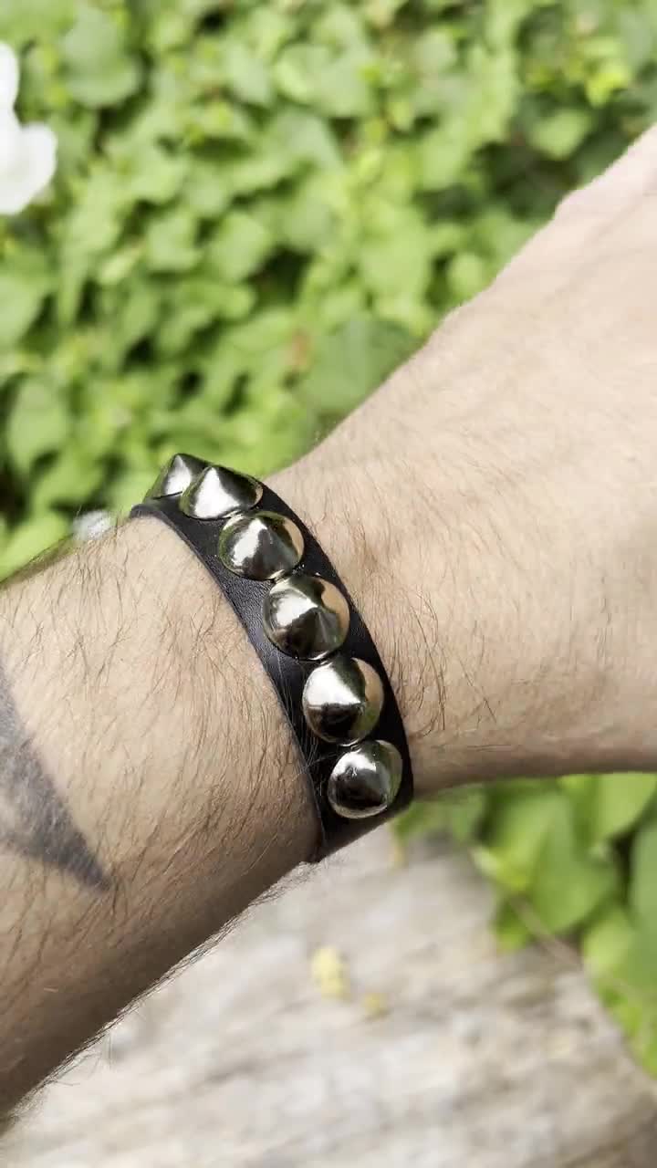 Studded Bracelet With One Row of Cone Studs - Etsy