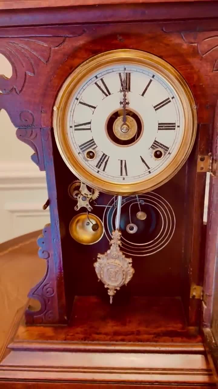 Antique E.N. Welch 8-day Gingerbread Mantel Clock – Striking