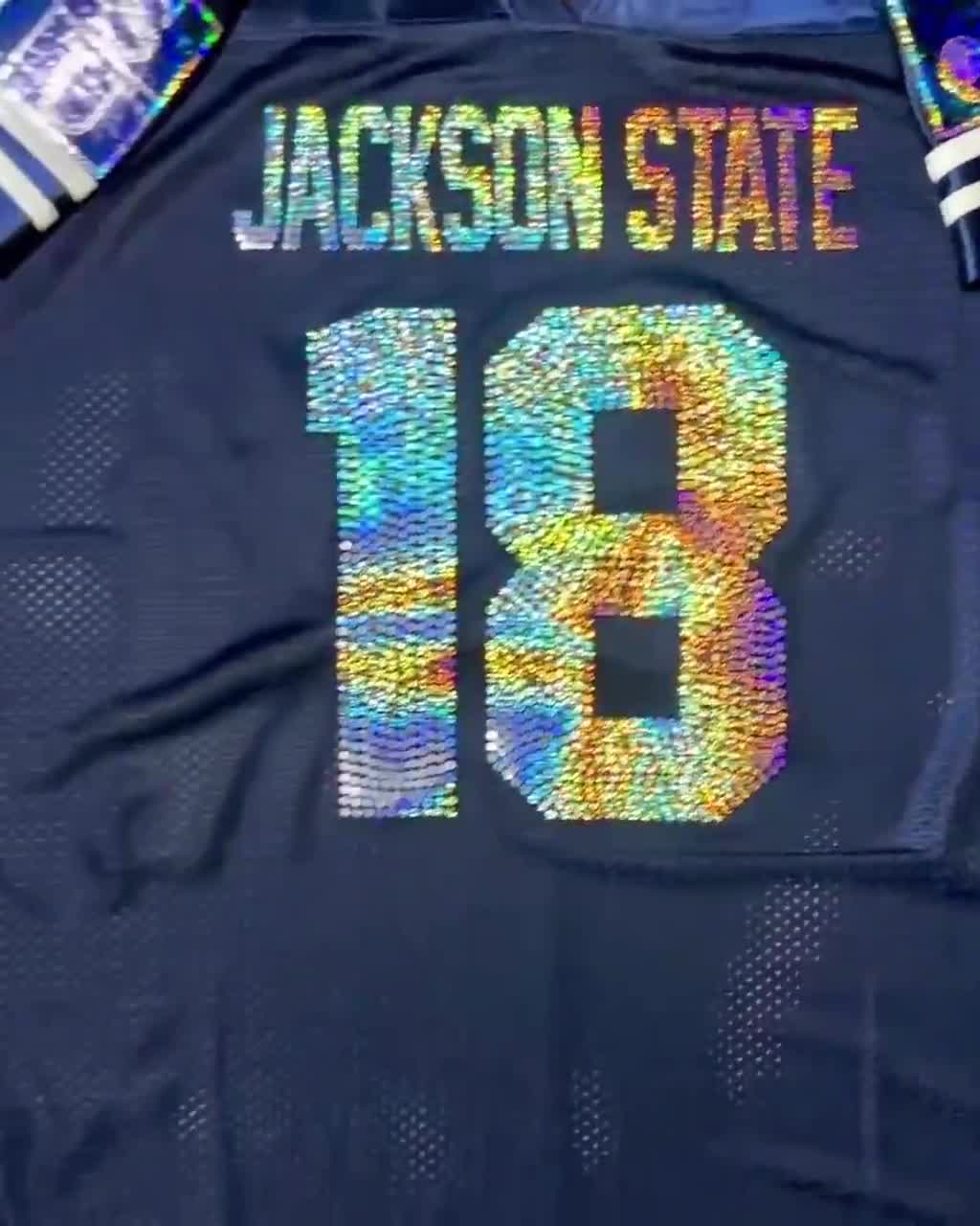 jackson state jersey dress JSU, Custom Bling Women’s Patchwork Jersey, University, Jackson State Tigers, Gifts for her State football uniforms