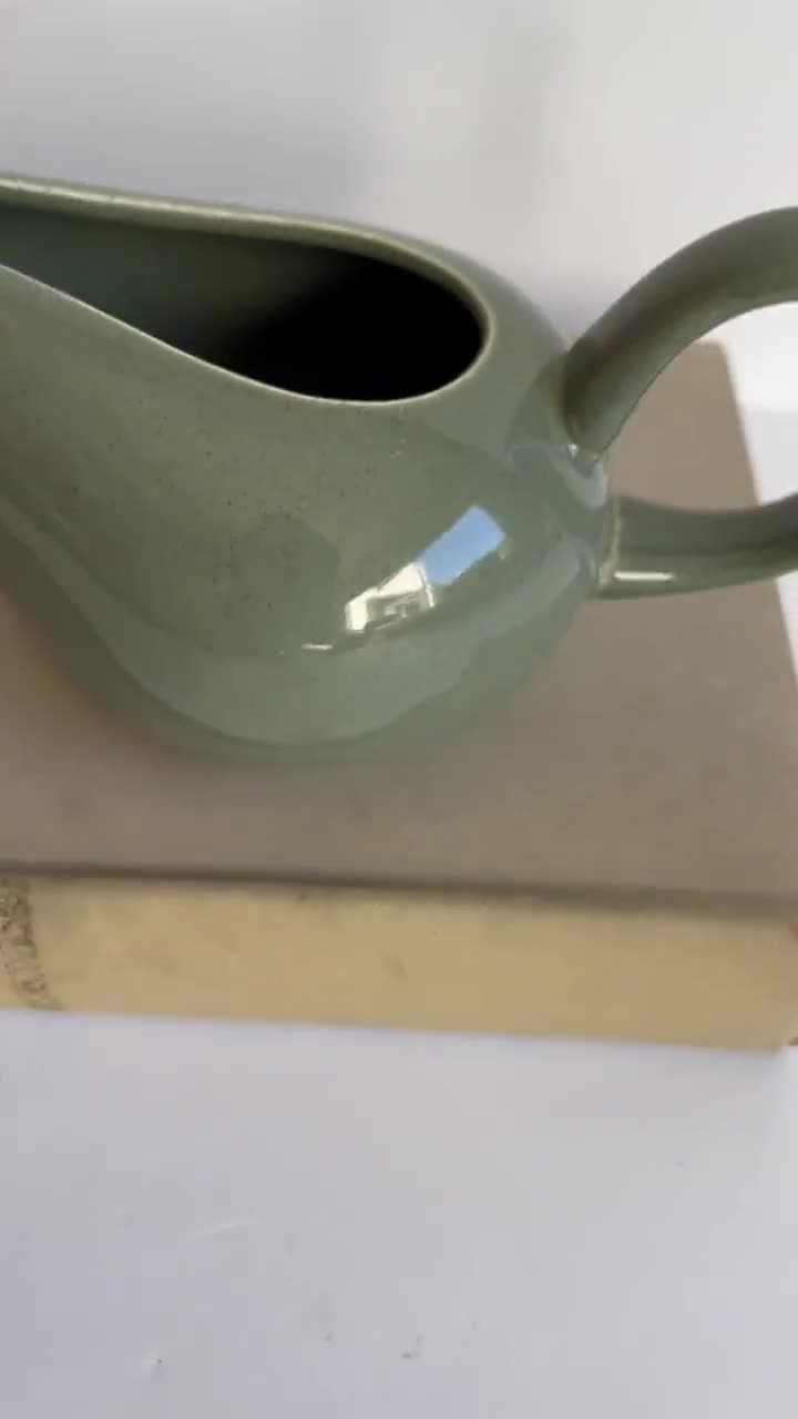 Vintage Russel Wright Creamer, Cedar Green, American Modern Line