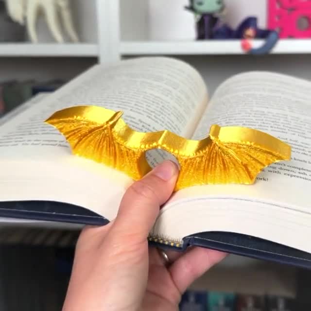 Book Page Holder CAT 3D Printed Reading Tool Thumb Rest Fantasy