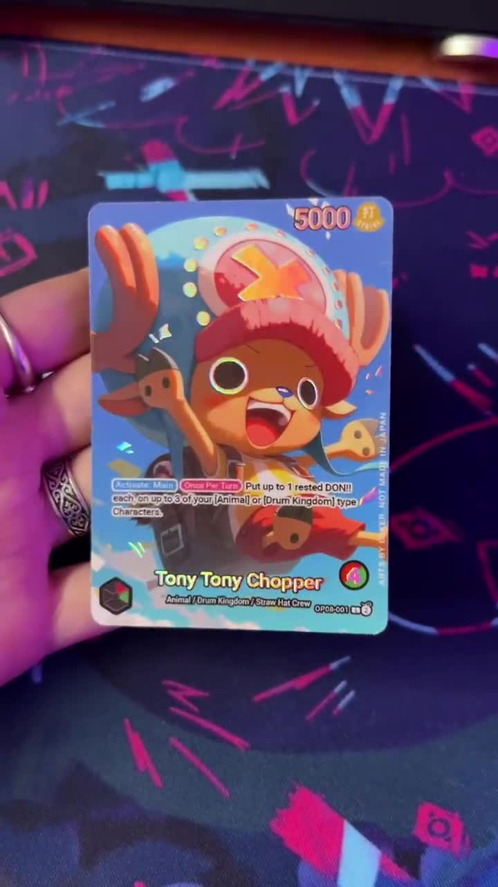 Chopper - One Piece TCG Custom Alt Art Leader *foil* & *emboss* - Etsy