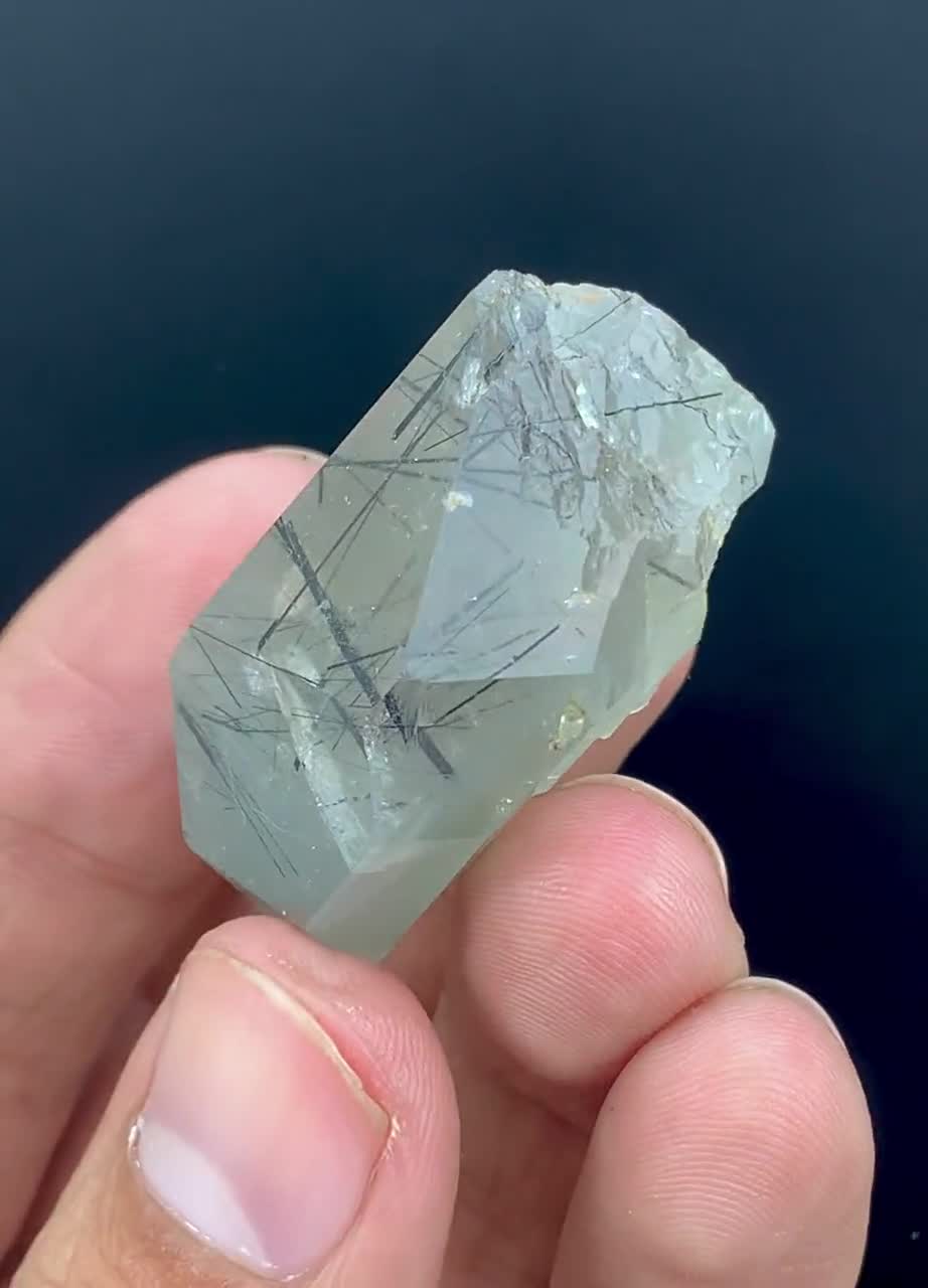 パキスタン産トルマリン入り天然水晶 - 24グラム - Etsy 日本