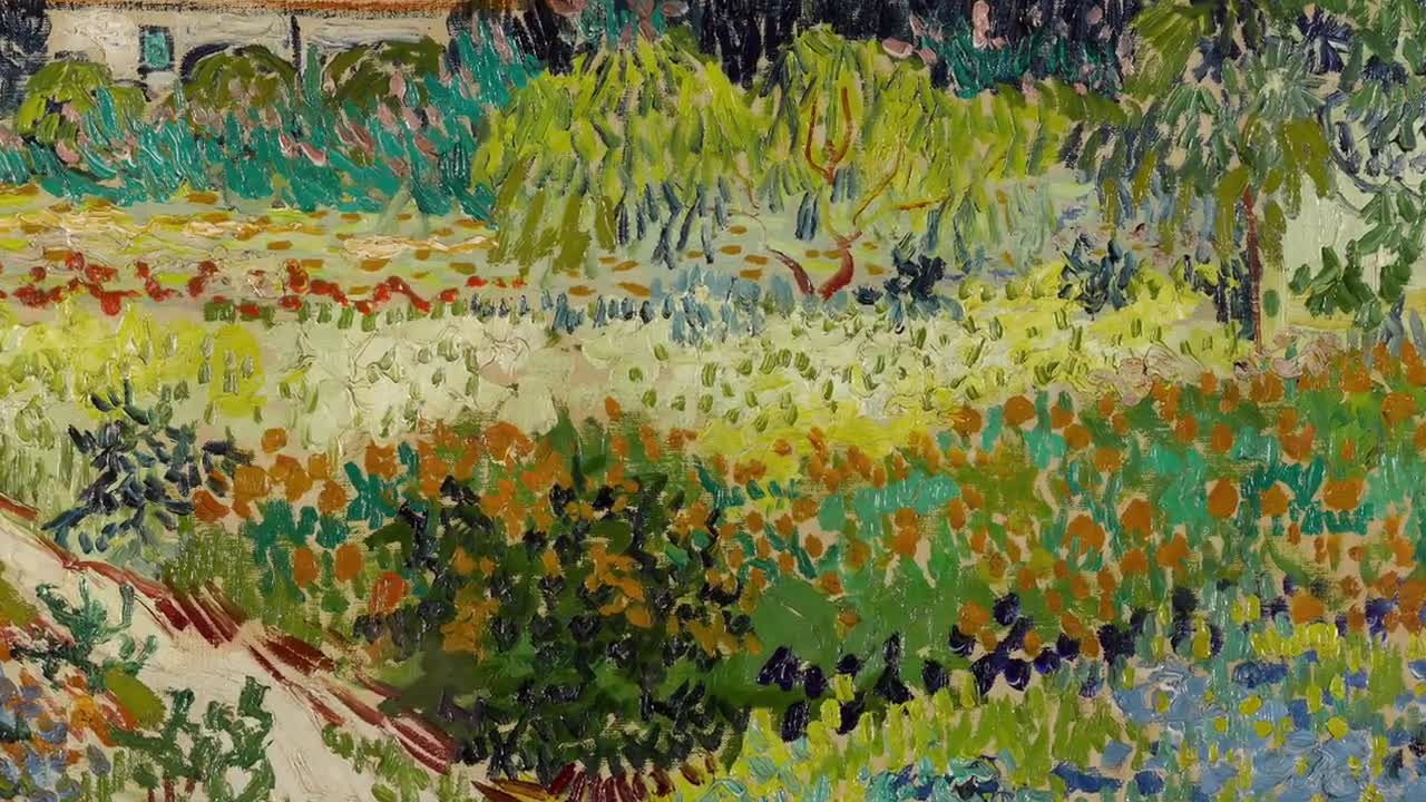 フレームTVアート、フィンセント・ファン・ゴッホのアルルの庭の絵画