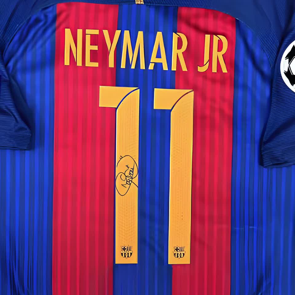 Neymar Jr FC Barcelona 2016/17 Signed Shirt + Certificate (see
