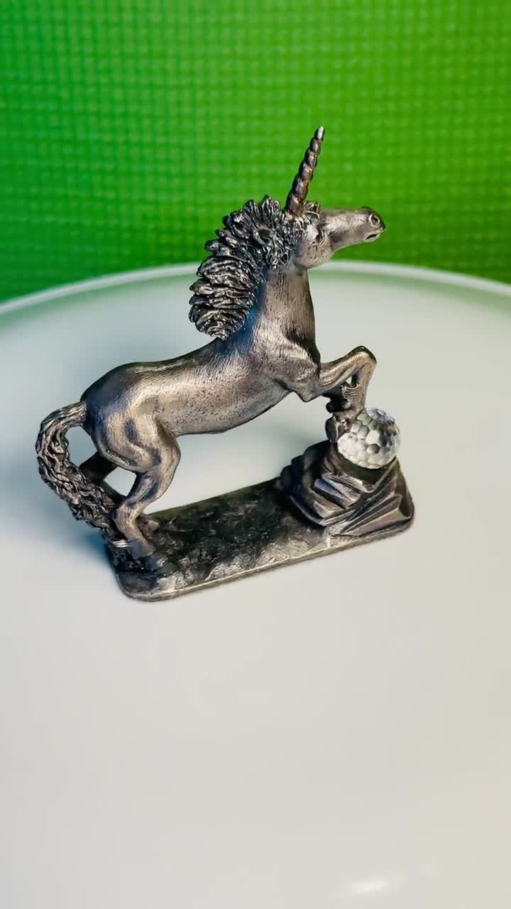The Unicorn Pewter Figurine Myth and Magic Series With Swarovski