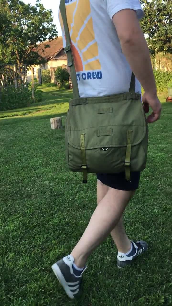 Vintage Military Shoulder Bag, Army Canvas Messenger Bag - Etsy