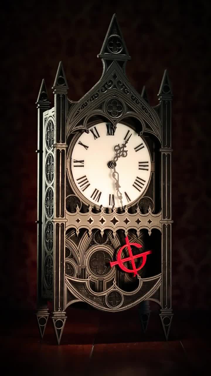 Monstrance Clock: Dark Gothic Grandfather Clock - Etsy