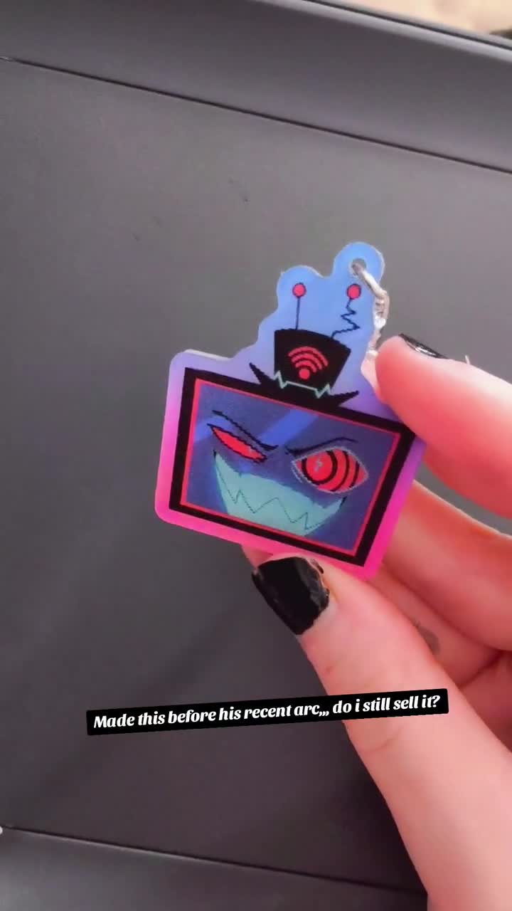 Vox - Hazbin Hotel - 2inch 3D Fanmade Keychain Preorder [TV Head