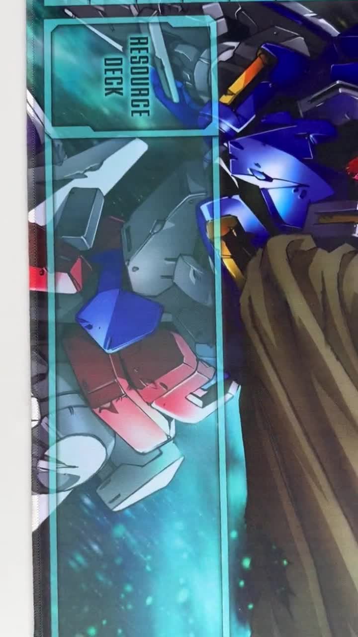 刹那 エクシア OO ガンダムカード プレイマット 刹那・F・セイエイ × ガンダムエクシア（GN-001） ガンダムカード