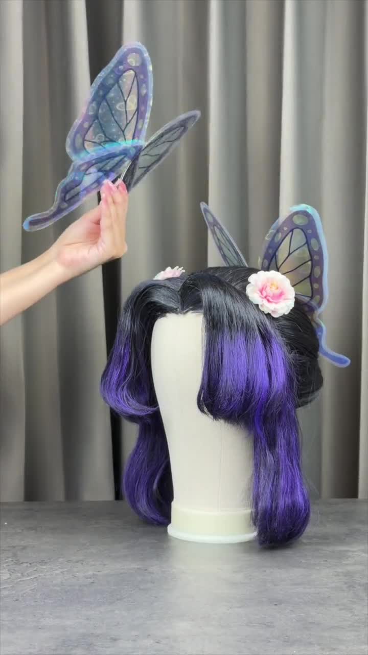 胡蝶しのぶ ヘアクリップ アクセサリー コスプレ衣装 鬼滅の刃風