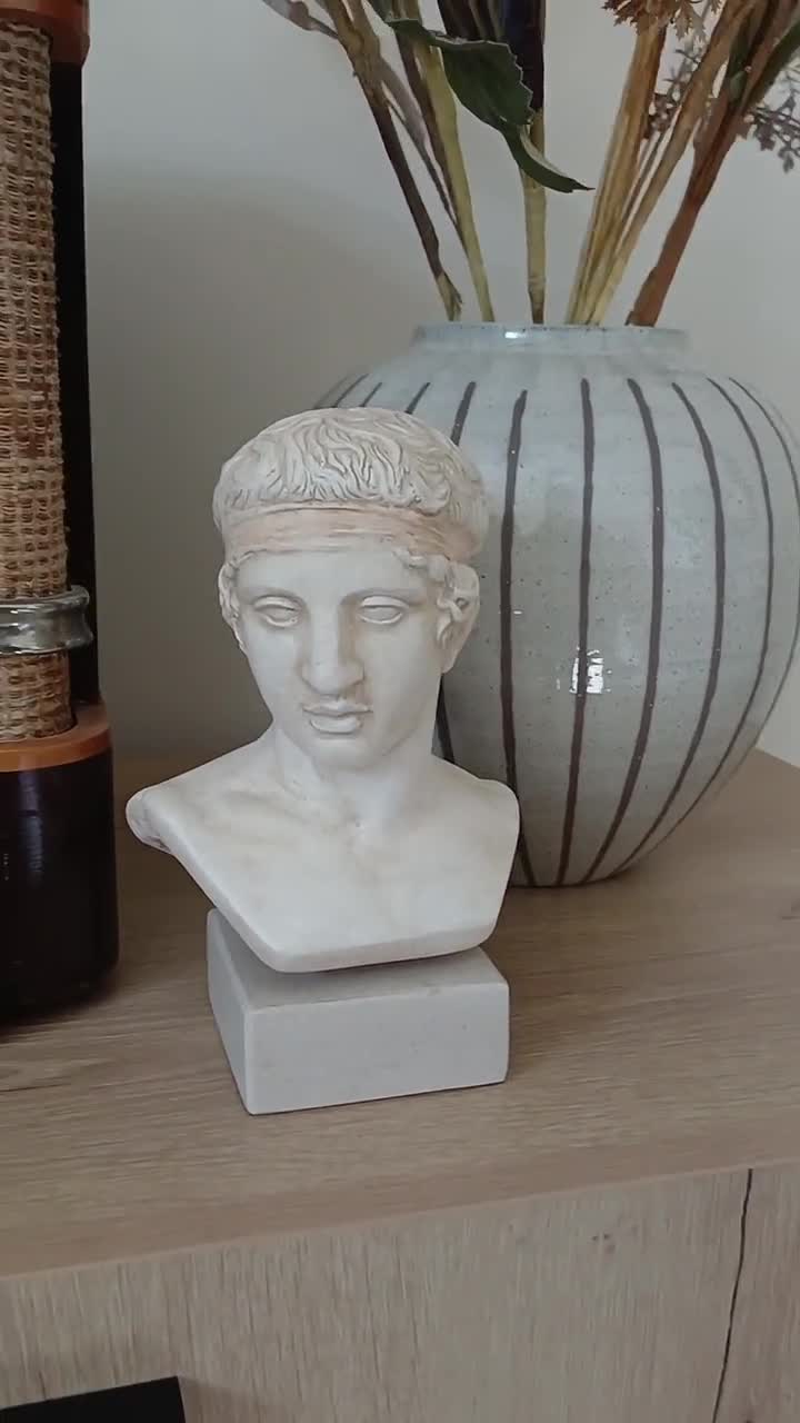ポリュクレイトスのディアドゥメノスの胸像、古代ギリシャ彫刻、石膏