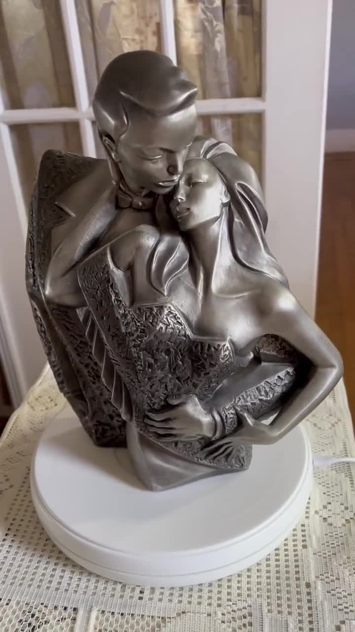 Austin 置物 Austin Sculpture Art Deco Couple by Alexander Daniel -petit Ce