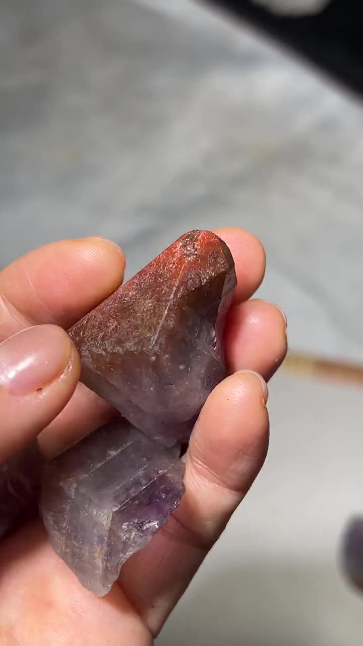 Natural Auralite-23 Amethyst Quartz Crystal Specimen K119 - Etsy