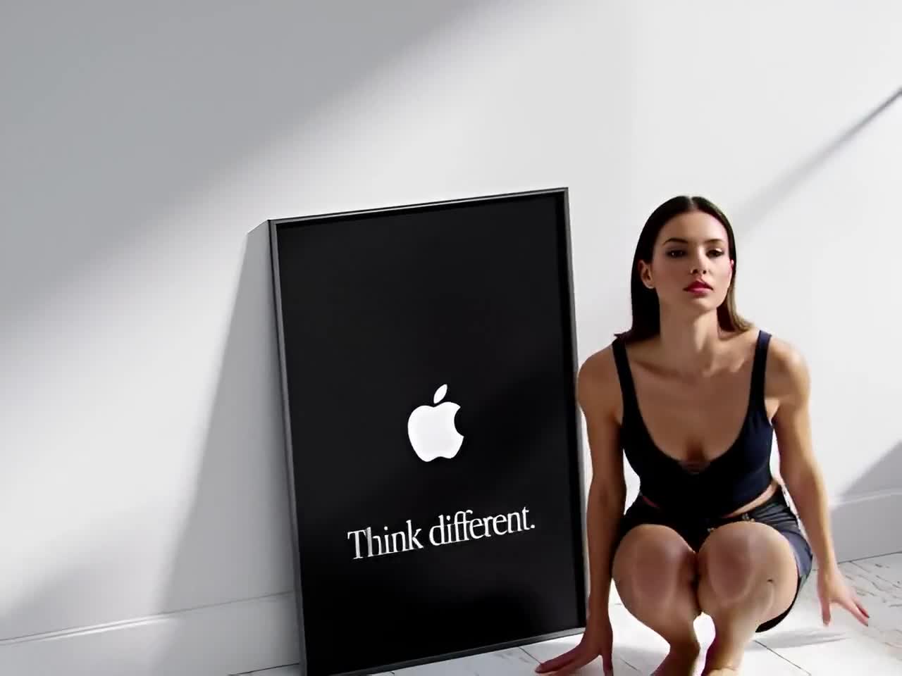 Apple Think Different ポスター：ミニマルなオフィス装飾（デジタル