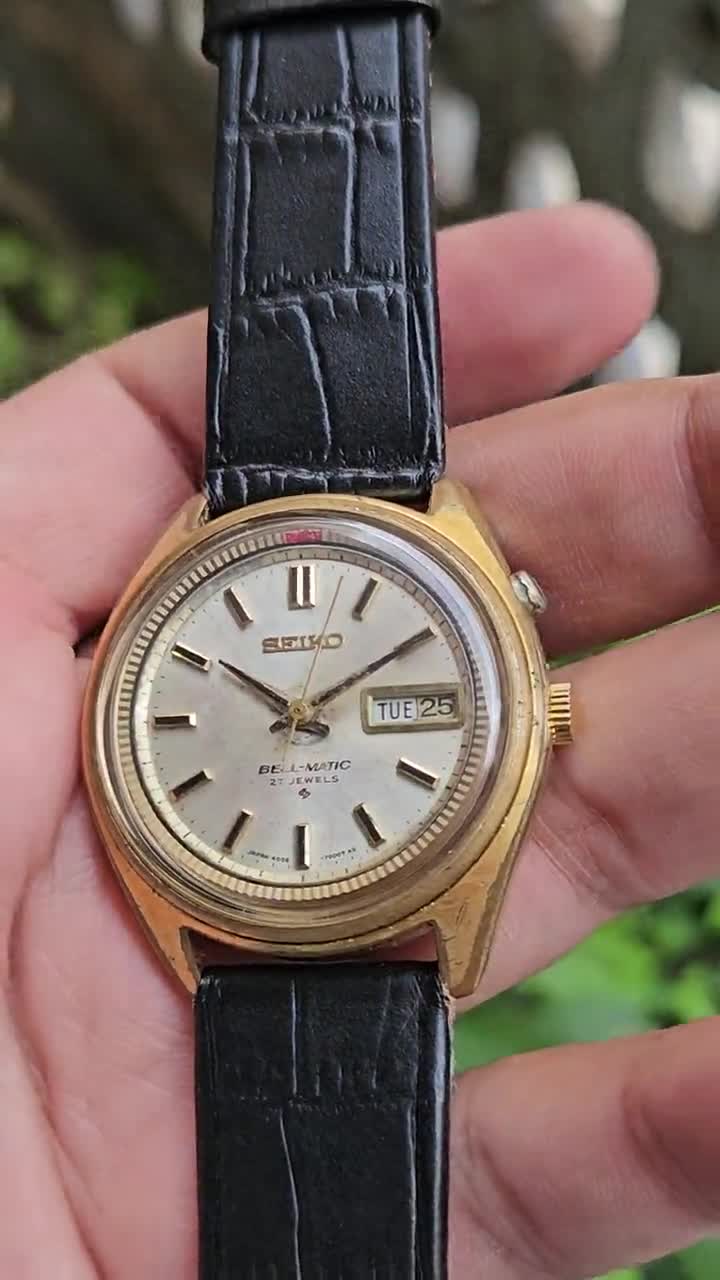Vintage Seiko Bell Matic Automatic Alarm Watch (4006-7020) Men's