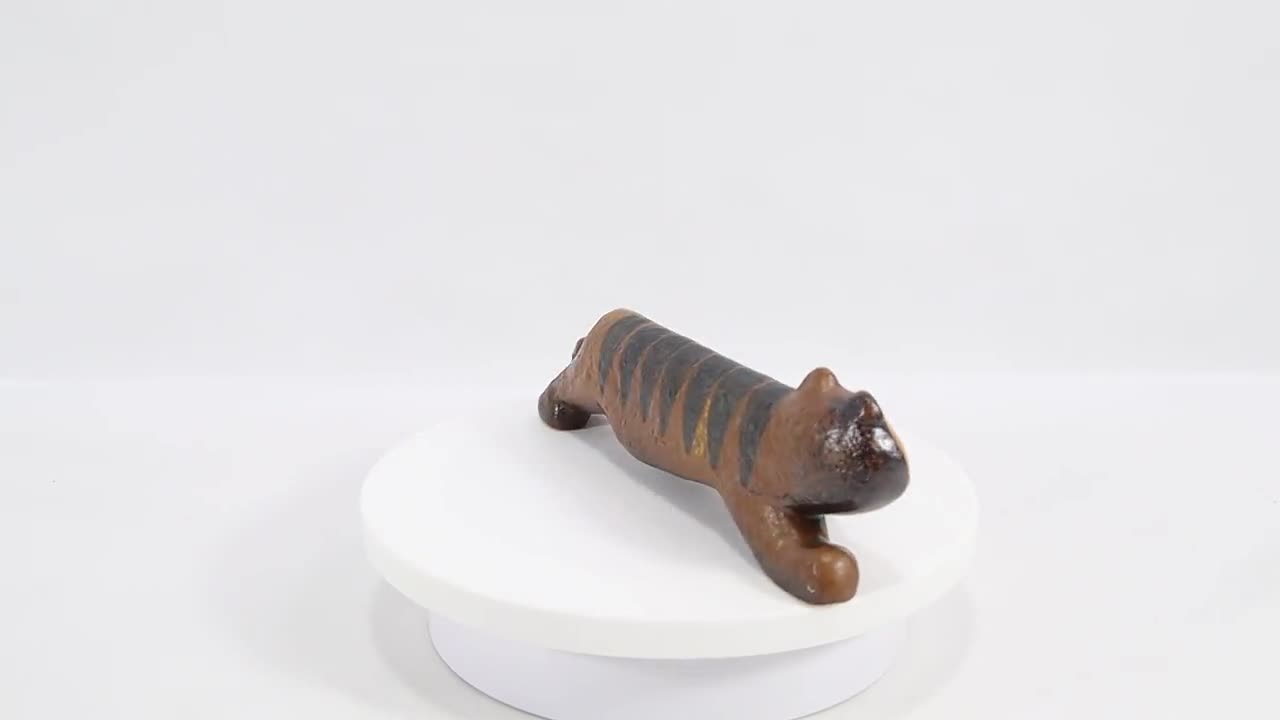 Lisa Larson Tiger Figurine | Vintage Scandinavian Ceramic Art by