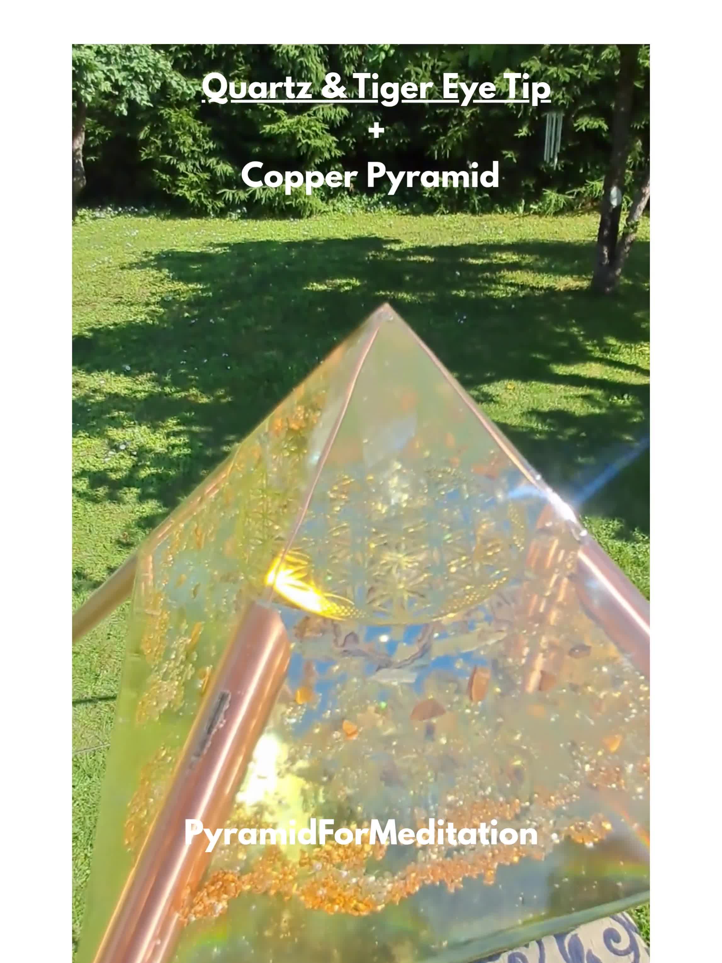 The 2m/ 6,5ft Copper Giza Pyramid For Meditation,Concentration