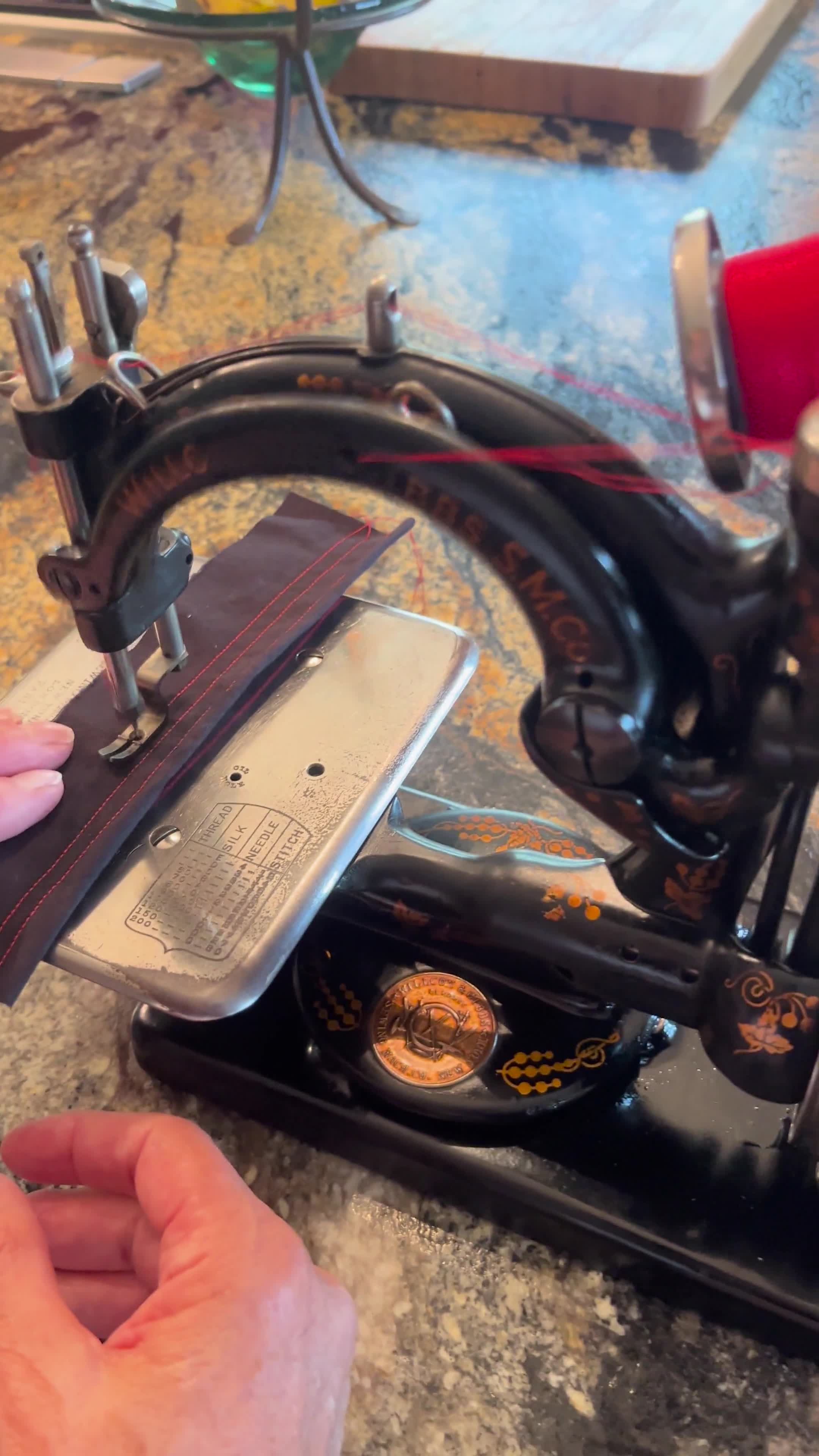 Antique 1900 Willcox and Gibbs Sewing Machine - Etsy