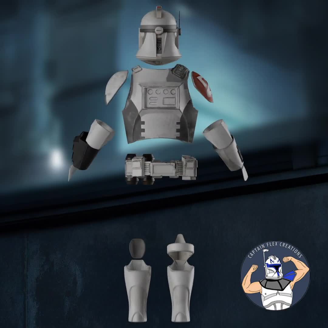 Clone Trooper Trick Cosplay Armor & Helmet - Star Wars Zero
