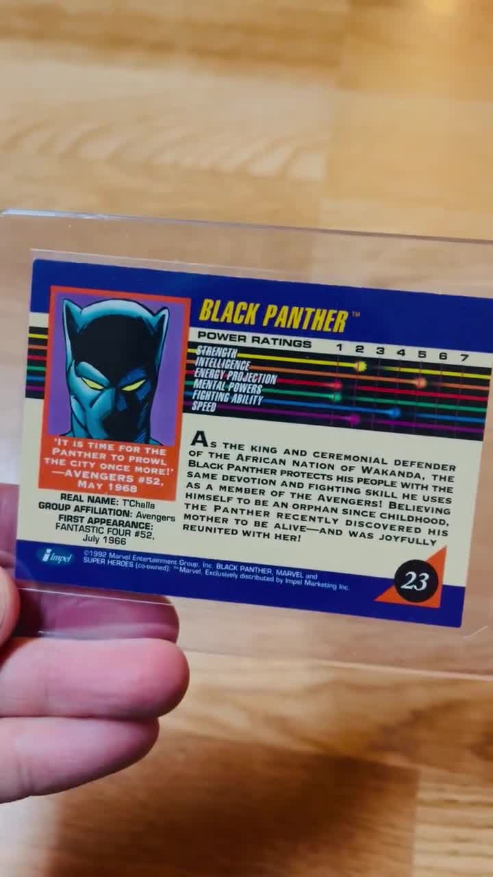 1992 Black Panther Series III Vintage Trading Card #23 (EXC