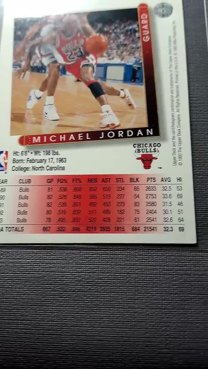 レア NBA マイケル ジョーダン 極上コンディション アッパー デッキ 93