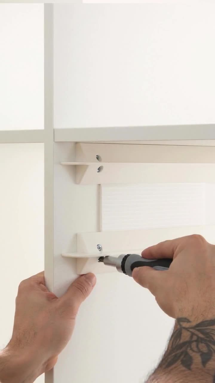 Kallax Einsatz für 3 Aufbewahrungsboxen / Kallax Schienen / Einzeln o. mit 3 weißen Boxen / Kompatibel mit IKEA Trofast / Kallax Schubladen