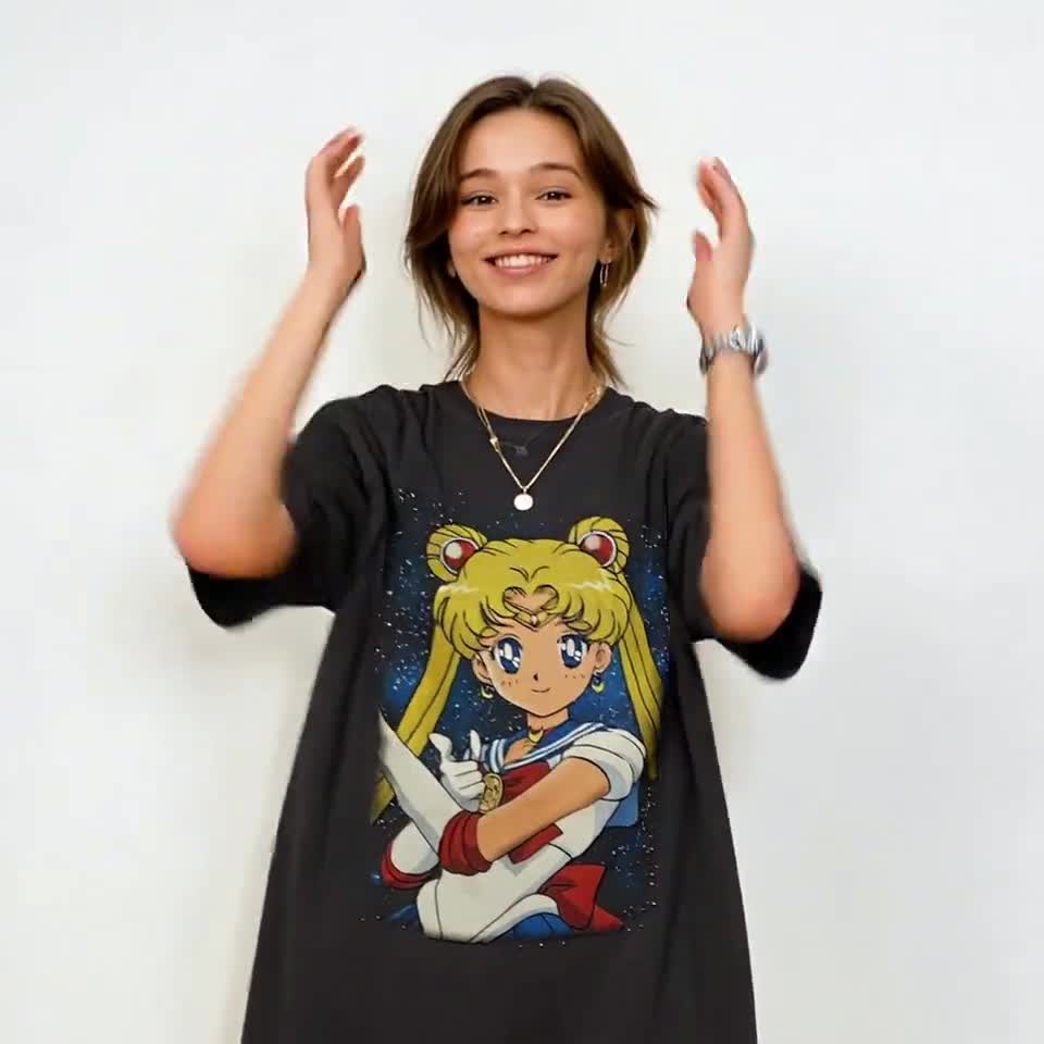 セーラームーンTシャツ：レトロな90年代アニメマンガTシャツID - Etsy 日本