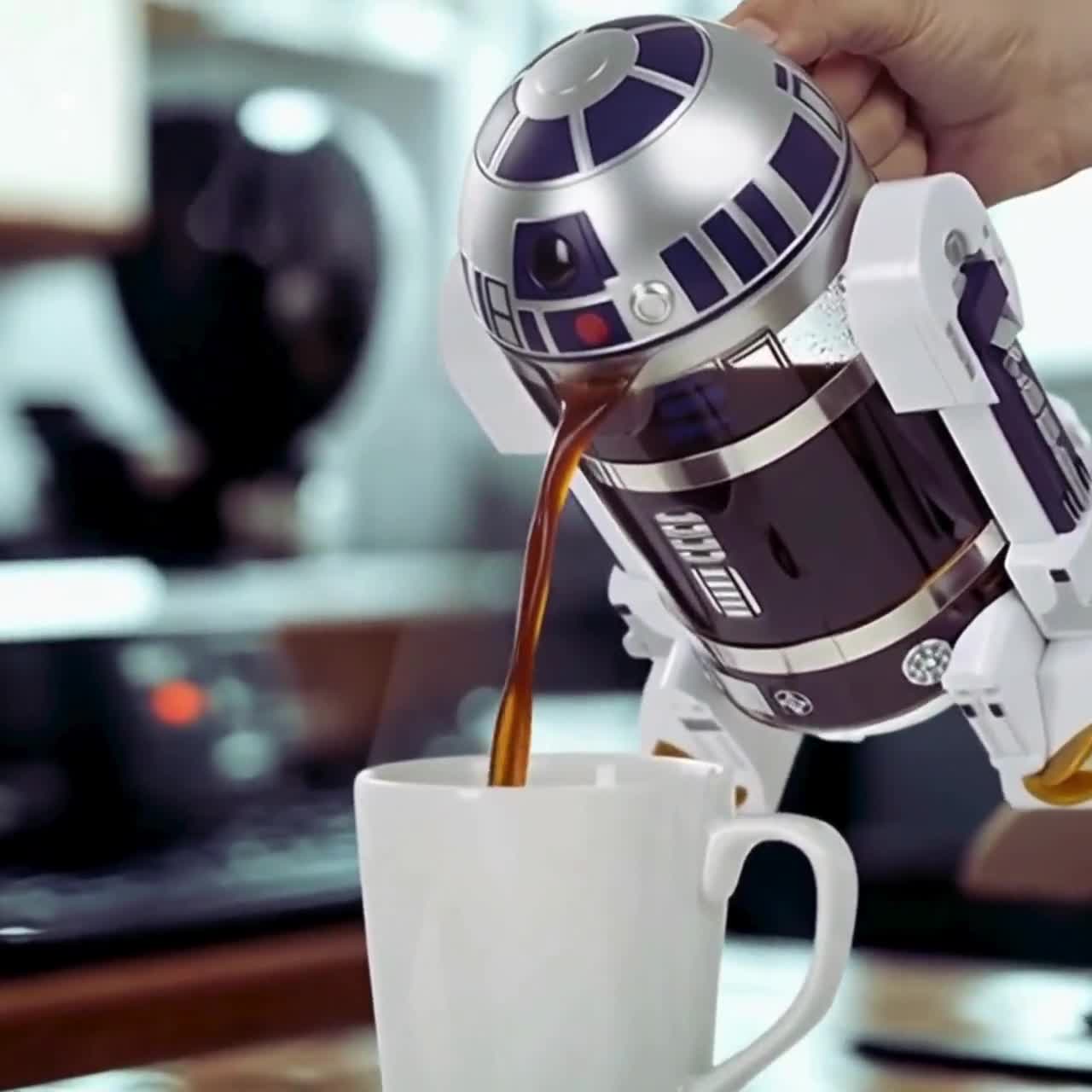 R2D2 Coffee Maker French Press 960ml Star Wars Coffee Pot Manual