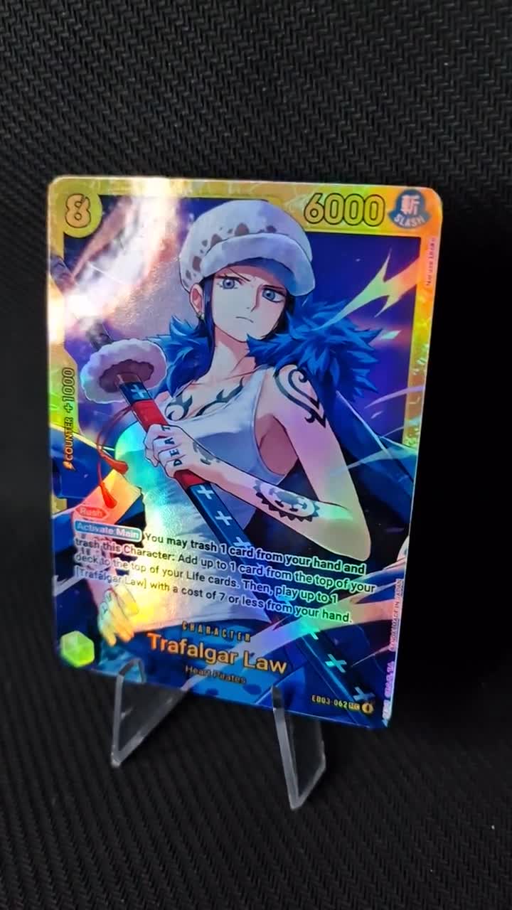One Piece Proxy Card Holo - Trafalgar Law EB03-062 Character SEC