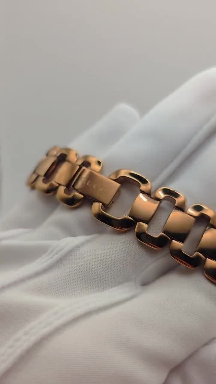 Gucci 125.5 Women Quartz Watch Vintage Copper Tone Box Only