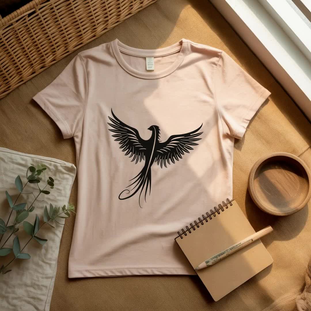 フェニックス SVG DXF PNG EPS Pdf – 火の鳥シルエットカットファイル