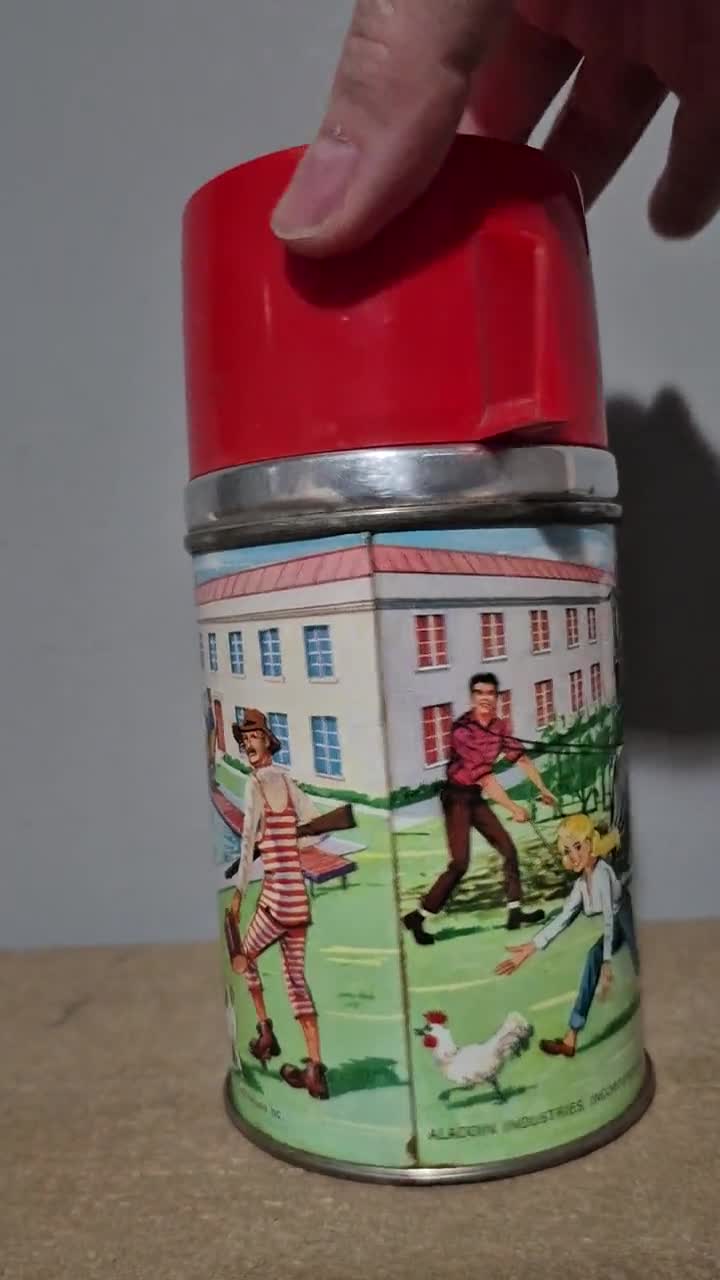Vintage Beverly Hillbillies Lunchbox and Thermos - RARE Canadian
