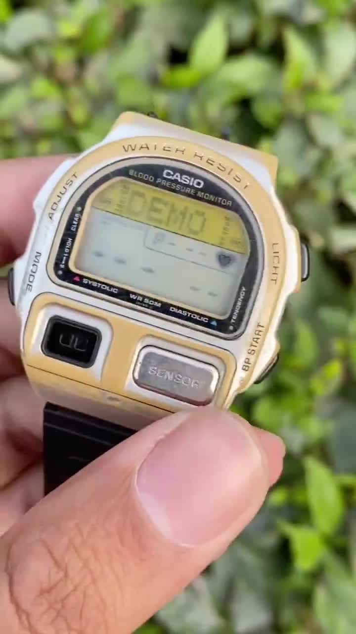 Vintage Casio Blood Pressure Monitor Digital Quartz BP-100
