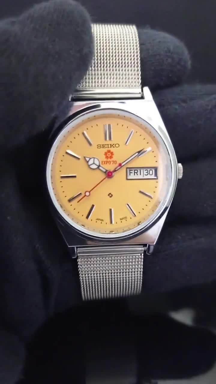 Vintage Refurbished Seiko Expo 70 Automatic 6309a Japan Mens Day